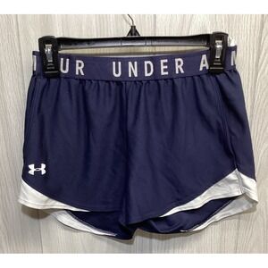UNDER ARMOUR Women's (Size‎ S) Pull On Elastic Waist Running Shorts Logo